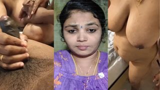 Desi Mallu Aunty Blowjob – First Time Trying Anal Fuck