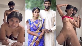 Newly Wed Tamil Couple Honeymoon Riding Fucking Hard