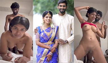 Newly Wed Tamil Couple Honeymoon Riding Fucking Hard