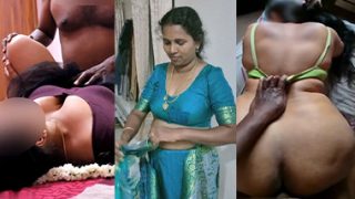 Tamil wife in Saree Romance Doggy Fucking